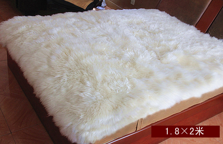 双人羊皮褥子保暖防寒皮毛一体单人羊毛床垫皮褥子中老年羊毛毯子