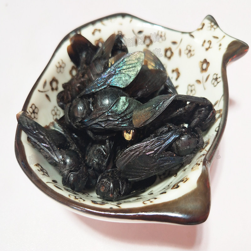 野生竹蜂盐竹蜂咸竹蜂马蜂象蜂竹筒峰中药材开声茶乌蜂20只包邮