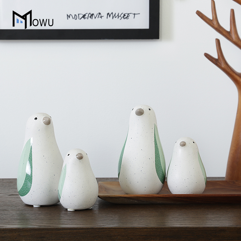 The Nordic ceramic bird house home desktop furnishing articles sitting room TV ark adornment children room decoration ideas