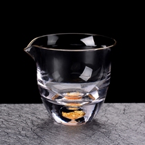 Japan-style Heat Resistant Glass Gold Leaf Justice Cup Hidden Gold Tea Seigong Fu Tea Dunk Golden Tea With Tea Crystal Clear And Uniform Cup
