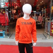 Special Step Boy Clothing Winter New Boy Gush Warm Round Collar Necropolis Jacket head T-shirt 681425204045