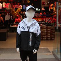 2020 spring XTEP childrens outdoor double-layer windbreaker boy velvet warm stormtrooper mall with the same paragraph