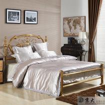 Jingda brand European-style classic simple design High-end quality luxury copper bed double bed 1 5 meters 1 8 meters