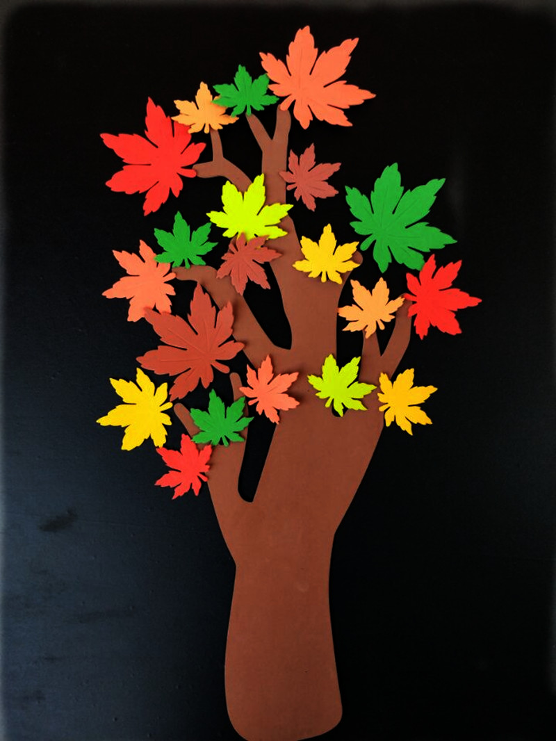 幼儿园环创教室布置主题墙面装饰森系植物泡沫纸许愿大树墙贴贴纸