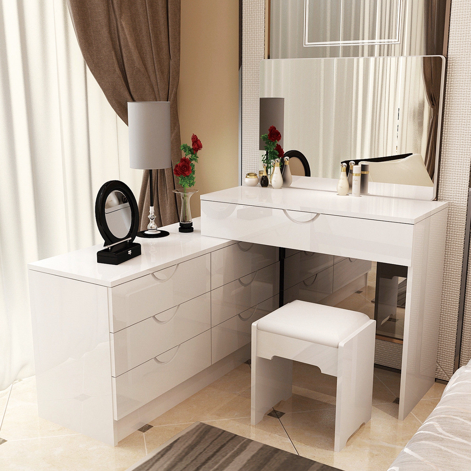 老公为我做了个梳妆台,邻居看了都羡慕!