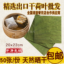 Fresh and natural whole piece of dried lotus leaf lotus root leaves super large sliced tea soaking water glutinous rice chicken rice Rice wooden barrel porridge material