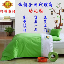 Kindergarten quilt Three sets of all-cotton children small bed with supplies cotton quilted by pure cotton baby Nap With Core