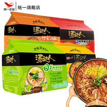Unified Soup Master five-in-a-row spicy and sour pork bone noodles Japanese Ramen Korean Borscht seafood instant noodles combination