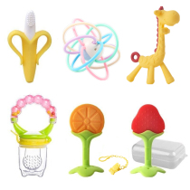 Baby tooth rubber grinders Tooth Stick Baby Bite Bite Manhattan Handball Toy Lotte Bite Glue Silicone Gel water to cook