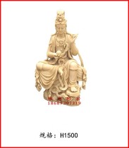 FRP factory direct sale sandstone round sculpture temple ancestral hall ornaments figure statue Guanyin Das
