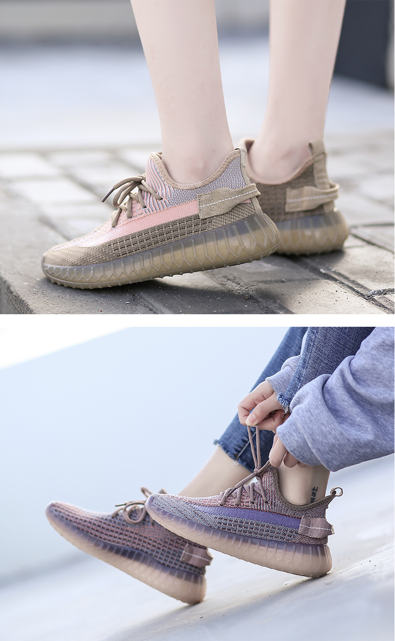 爆米花椰子鞋果冻软底透气鞋子休闲跑步鞋男女同款情侣款运动鞋