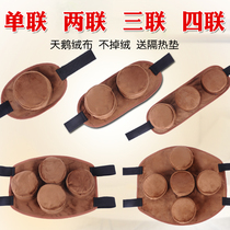 Moxibustion box Portable moxibustion household smoke-free pure copper three-four moxibustion tank Gonghan whole body warm moxibustion instrument fumigation pack