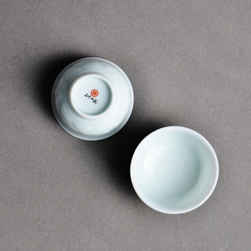 The Sample tea cup of jingdezhen ceramic cups tea bowl, master of individual cup single BeiYing celadon kung fu tea set