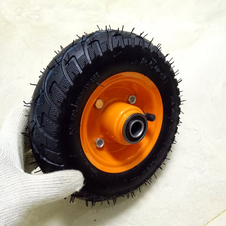 厂家直销8寸250-4高胶新品充气轮胎电动代步车老年人代步小轮胎