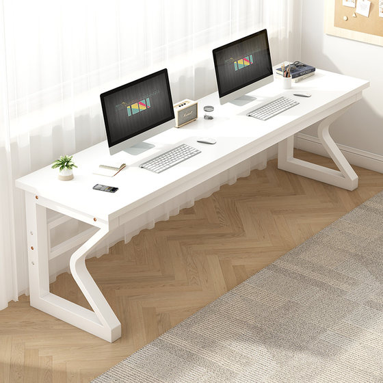 Simple desktop computer desk home bedroom desk integrated double -person learning table Student writing desk e -sports desk Simple desktop computer desk home bedroom desk integrated double -person learning table Student writing desk e -sports desk