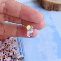 Miniature simulation drink juice bottle model small mini world items food play scene landscape 1:12 small toys