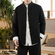 2019 Spring clothing Chinese style jacket Tang clothing Male youth Tunic Han clothing male suit Ancient style ancient clothing Chinese mens clothing