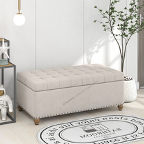 Bedroom Bedstool American Storage Sofa Bed bedside Bench Cloth Art-containing Changing Stool stool customizable Bench Pedaling