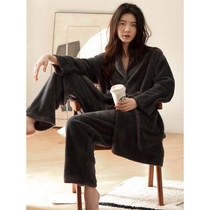 Sandro Moscoloni2021 years of autumn winter high-end warm thickening plus suede coral suede home in two sets