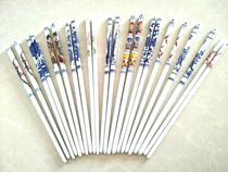 Blue and white porcelain chopsticks Jingdezhen ceramic chopsticks tableware set household gifts kitchen supplies sanitary chopsticks