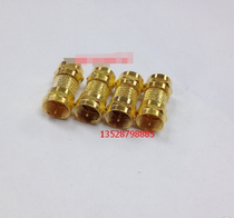 Gold-plated Imperial F-Head straight-through F-head to male-pass adapter RF set-top box conversion head F double male