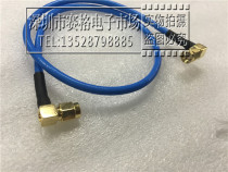 AP RF SMA-JJW coaxial blue RG402 semi-soft jumper high frequency SMA double elbow double male 50 ohm-3
