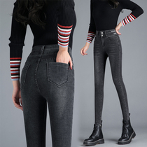 High-waisted jeans women Spring 2020 new skinny slim Joker high ins small feet pencil womens pants tide