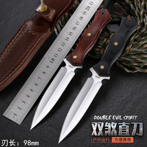 Wilderness survival straight knife Field survival saber self-defense knife Cold weapon portable special war retired knife Military knife