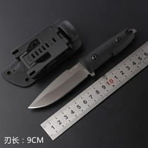Outdoor outdoor tactical high hardness straight knife Wilderness survival saber Self-defense portable knife Outdoor knife collection knife