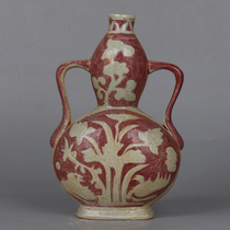 Imitating the glaze unearthed red carved mandarin ducks in the Yuan Dynasty