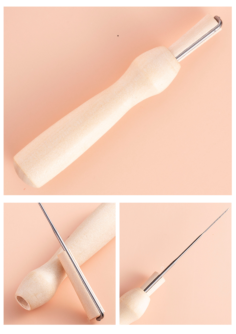 羊毛毡戳戳乐戳针手工diy制作材料包新手工具专用戳戳针针筒星针