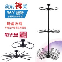 Wardrobe corner rotating hanger 360 degree multifunctional cloakroom corner pants rack L wardrobe pull basket storage rack hardware