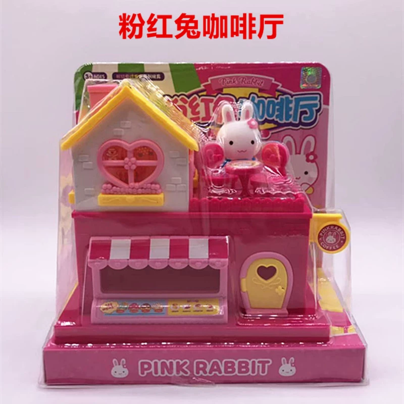 Pink Rabbit Đồ chơi giáo dục cho trẻ em Máy giặt Play House Tủ lạnh Cửa đôi Bộ mô phỏng Đồ gia dụng Đồ chơi - Hệ thống rạp hát tại nhà