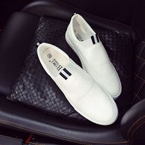 Teen Leather Face Men Casual Shoes One Foot Pedal Waterboard Shoes Pu Tide Shoes Man Shoes Pure White Low Bunch of lazy shoes