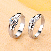 NSCD couple ring pair ring wedding ring men and women simulation diamond ring jewelry jewelry with certificate 22009