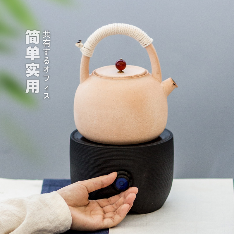 The coarse pottery TaoLu kettle boiling tea stove teapot small size electric mini home cooked tea, tea tea set