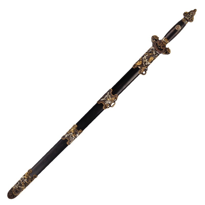 sword pure manual pattern steel eight sides, Kowloon han jian sword tool long tang sword is not edged usually cold steel