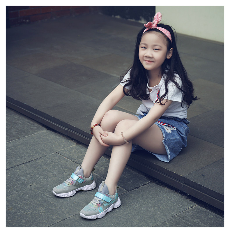 女童运动鞋2019春季新2款中3大童4时尚5韩6版小学7生休8闲鞋潮9岁