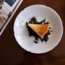 Miyake Home-style moire open piece Handmade artisan tableware Small disc Dessert plate Salad plate Vegetarian Japanese plate