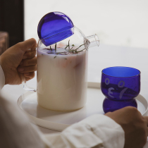 Three homes original solid color Nordic light luxury style home high-tension Silicon heat-resistant glass pot scented tea tea pot cool kettle