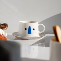 Three homes Nordic hipster ceramic water Cup Breakfast Milk Cup high grade exquisite high value Mark coffee cup