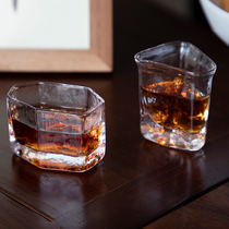 Heat-resistant glass Western wine glass Creative whisky glass Household personality spirits cup Japanese liquor sake cup