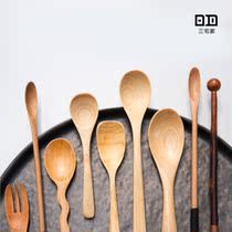 Miyake Family recommends Japanese style natural Nanmu lacquer natural branch Nanmu coffee stirring stick