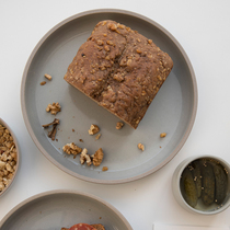 Sanzhai home food ware Coarse Pottery handmade round plate Japanese rough pottery plate Jingdezhen handmade plate original tableware