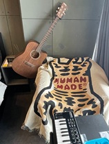 Japanese trendy player Human made sofa blanket camping blanket 40% cotton 60% polyester Tiger nap blanket