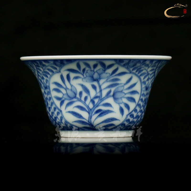 And auspicious jingdezhen ceramic kung fu master manual hand - made color bucket cup tea set manually pull embryo sample tea cup
