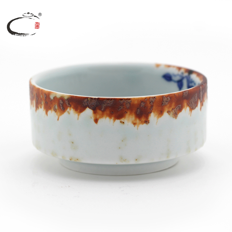 And auspicious Chai Wen color gourd straight koubei jingdezhen hand - made ceramic kung fu tea set within small bowl tea cups