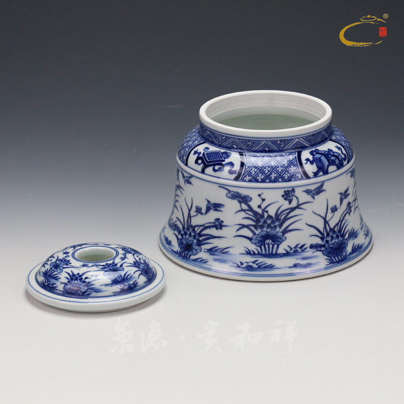 Beijing DE and auspicious POTS jingdezhen ceramics by hand to wake POTS are scattered receives scattered caddy fixings tea pot gift box