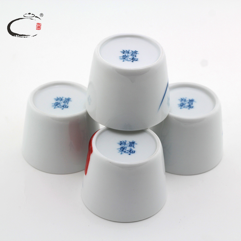 Guests cheung kung fu tea set of jingdezhen up porcelain set group youligong HongSi gentleman 's masters cup gift boxes