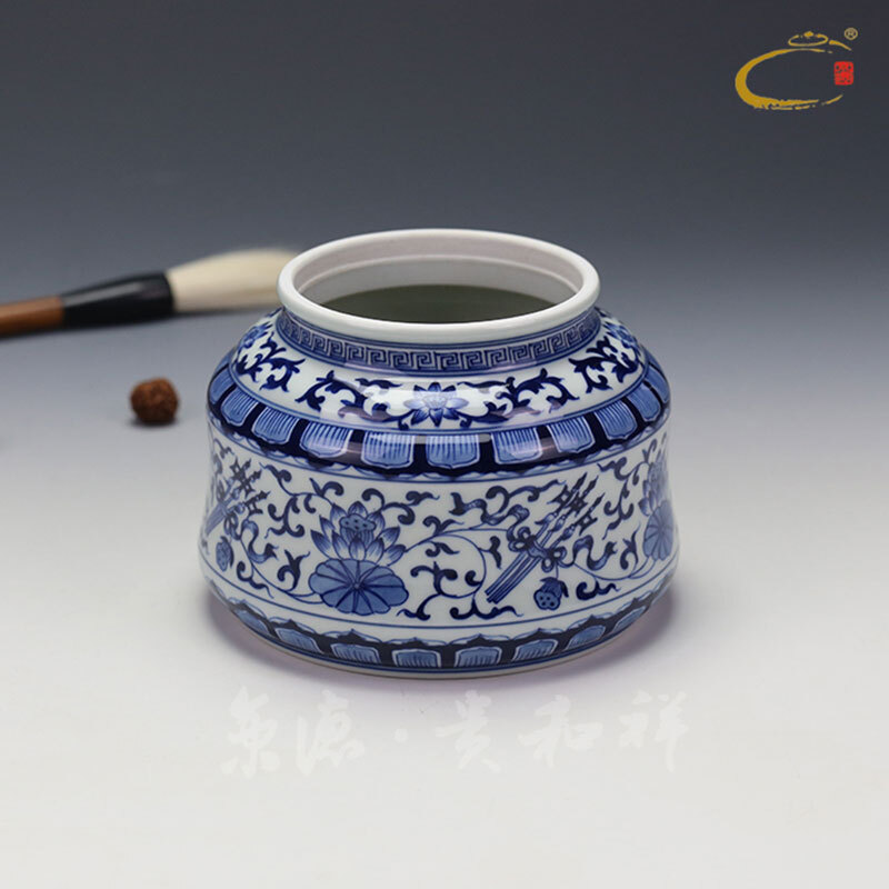 Beijing DE and auspicious POTS jingdezhen ceramics by hand to wake POTS are scattered receives scattered caddy fixings tea pot gift box